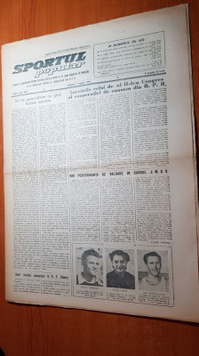 sportul popular 7 august 1954-foto bazinul se inot de la petrila,art. petrosani foto