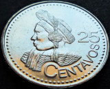 Moneda exotica 25 CENTAVOS - GUATEMALA, anul 2000 * cod 4464 = A.UNC MODEL MARE