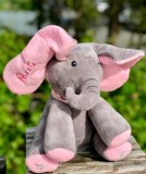 Cumpara ieftin Elefant roz din plus Peek a Boo(Cucu-Bau) personalizat