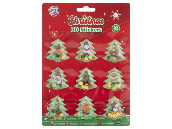 Set abtibilduri 3D tematica Craciun, brad