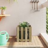 vidaXL Jardinieră grădină design gard 40x40x40cm lemn de pin impregnat