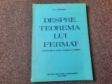 DESPRE TEOREMA LUI FERMAT M. M. Postnikov RF22/4