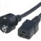 Cablu alimentare AC, 5m, 3 fire, culoare negru, CEE 7/7 (E/F) mufa, IEC C19 mama, LIAN DUNG -