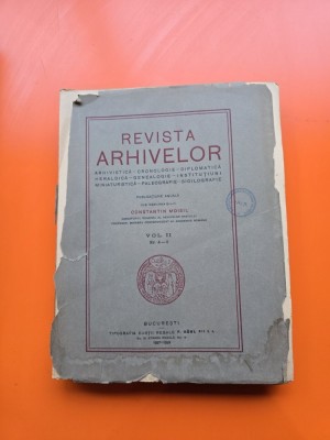 Revista Arhivelor vol. 2 nr. 4-5 - Constantin Moisil foto