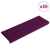 Cumpara ieftin Covorase pentru scari, 30 buc., 65x21x4 cm, roz, cu margini dreptunghiulare