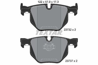 TEXTAR 2373201 Q+ set placute frana,frana disc foto