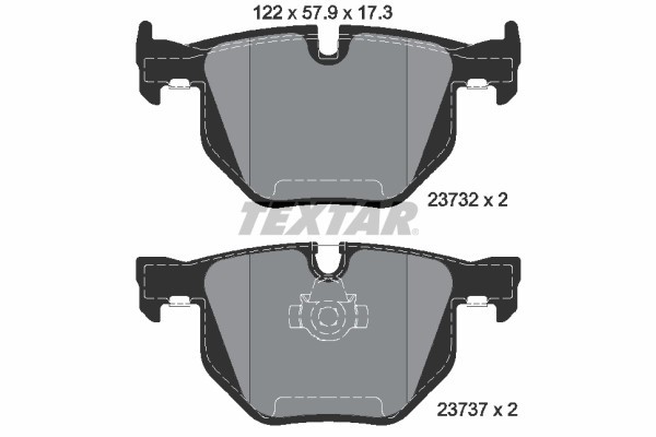 TEXTAR 2373201 Q+ set placute frana,frana disc