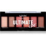 NYX Professional Makeup Ultimate Edit Petite Shadow paletă cu farduri de ochi culoare 01 Warm Neutrals 6x1.2 g