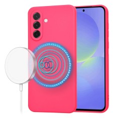 Husa silicon Samsung Galaxy A36 5G Techsuit SoftFlex MagSafe, fucsia foto