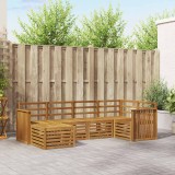 vidaXL Seturi de canapele 6 pcs natural Lemn Solid de Acacia 3375084