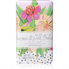 The Somerset Toiletry Co. Painted Blooms Soap Soap Bar săpun solid pentru corp Primrose & Wild Orchid 200 g