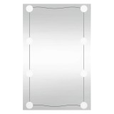 Cumpara ieftin Oglinda de perete cu lumini LED 50x80 cm sticla dreptunghiular
