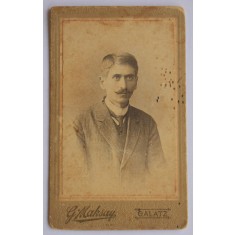 CDV Atelier Romania Galatz Galați George Maksy - Bărbat cu mustață - cca.1900