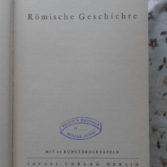 ROMISCHE GESCHICHTE / ISTORIA ROMANA-THEODOR MOMMSEN