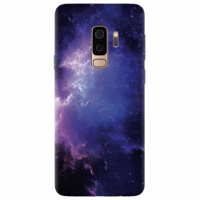 Husa silicon pentru Samsung S9 Plus, Purple Space Nebula foto