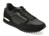 Cumpara ieftin Pantofi sport BOSS negri, 3221, din material textil