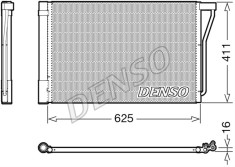 Condensator climatizare AC Denso, BMW 5 F10/F11, 02.2013-10.2016; Seria 6/ GRAN COUPE F06/F12/F13, 03.2012-06.2018 motor 4.4 V8 T, aluminiu/ aluminiu