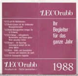 bnk cld Calendar de buzunar 1988 - RFG - Lecorubb
