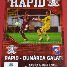 Program meci fotbal RAPID BUCURESTI - "DUNAREA" GALATI (09.11.2013)