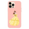 Husa compatibila cu Apple iPhone 13 Mini, Viceversa, model Princess Belle, Silicon, TPU, Transparent, Carcasa