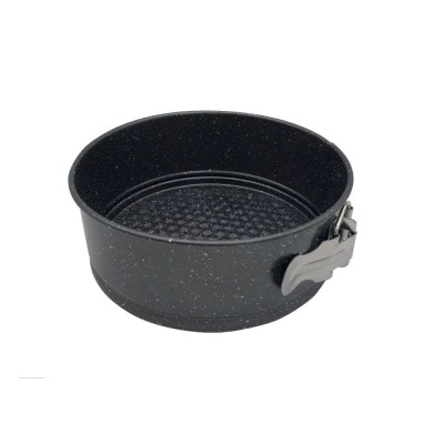 Forma rotunda cu strat din marmura pentru copt, tava pentru tort 18 x 6.8 cm, Kinghoff foto