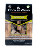 Bucati de lemn pentru afumare din lemn de stejar, infuzat cu aroma de sherry wine, chunk-uri 1200 grame