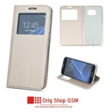 Husa Flip Carte Smart Look Gold Huawei Honor View 10 V10