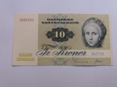 Danemarca- 10 Kroner 1978-UNC foto