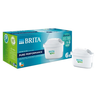 Set 6 filtre BRITA Maxtra PRO Pure Performance, filtrare 150 l, mai putin calcar/clor si impuritati foto