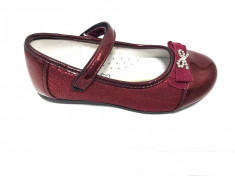 Pantofi eleganti ,piele, bordo, 26-31 foto