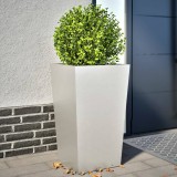 VidaXL Jardiniere grădină, 2 buc., 45x45x75 cm, oțel inoxidabil