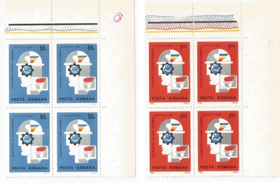 Romania, LP 699/1969, Colaborarea Cult.-Ec. Intereuropeana, bloc de 4 (2), MNH foto