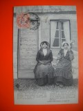 HOPCT 507 D AUVERGNE TORCATOARE LANA -FEMEIE 1912 -FRANTA -TCV-COSTUM SI COAFURA / COSTUME TRADITIONALE -EUROPA -
