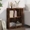 Gossi biblioteca, stejar fumuriu, 60x24x76 cm, lemn prelucrat