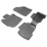 Set de 4 covorase cauciuc 3D stil tavita premium pentru Toyota Yaris II,2 2005-2011, Recambo