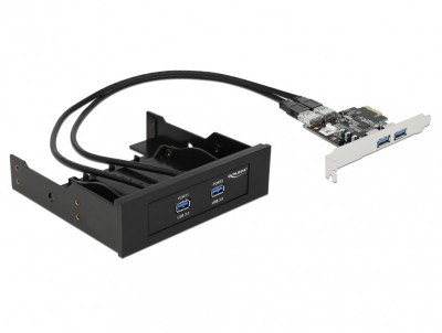 Front Panel 2 x USB 3.0 + PCI Express Card 2 x USB 3.0, Delock 61893 foto