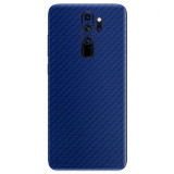 Cumpara ieftin Set Folii Skin Acoperire 360 Compatibile cu Xiaomi Redmi Note 8 Pro (Set 2) - ApcGsm Wraps Carbon Blue, Albastru, Oem