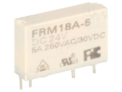 Releu electromagnetic SPST-NO 24VDC 5A foto