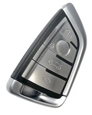 Carcasa cheie auto Techstar&reg; 4 butoane pentru BMW Seria 5 G30 G31 (2016&ndash;2023), compatibila HU100R &ndash; Aftermarket
