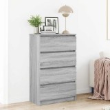 vidaXL Servantă, sonoma gri, 60x35x98,5 cm, lemn prelucrat