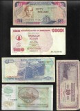 Set 5 bancnote de prin lume adunate (cele din imagini) #365, Europa