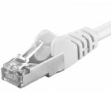 Cablu de retea SFTP cat 6A 0.25m Alb, SP6ASFTP002W, Oem
