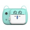 Set Camera Instantanee pentru Copii, Model Pisicia Emoji Bleu