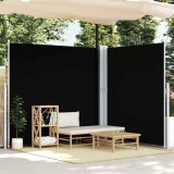 VidaXL Copertină laterală retractabilă, negru, 200x600 cm