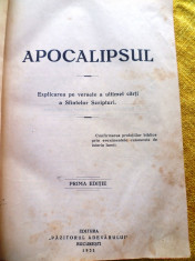 Carte Apocalipsul Ed. 1931 foto