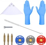 Set accesorii pentru pistolul de vopsit Fancyall, nitril/plastic/metal, multicolor, 10 piese