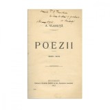 Alexandru Vlahuță, Poezii, 1915, cu dedicație pentru P. N. Panaitescu