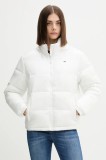 Tommy Jeans geacă culoarea alb, de iarna, DW0DW21619