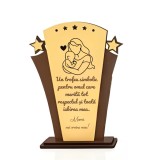 Trofeu Personalizat A n Forma de Tricou pentru Mama , Cadou Special cu Mesaj Emotionant Premium Awards