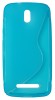 Husa silicon S-line albastra pentru HTC Desire 500 / 506E